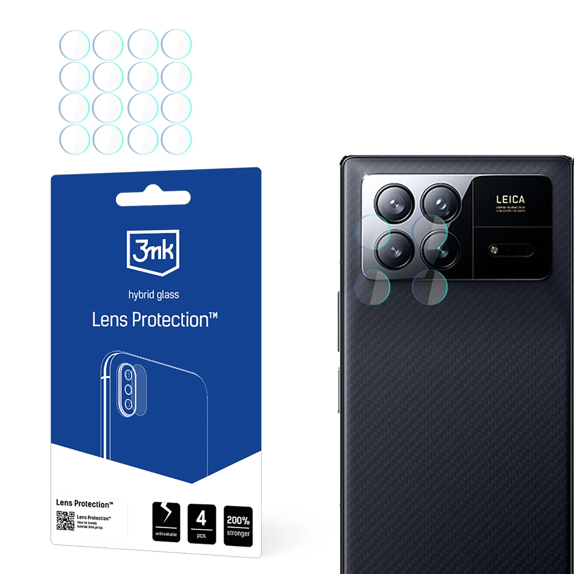 Proteç?o para lentes de câmara Xiaomi Mix Fold 3 (front) - 3mk Lens Protection