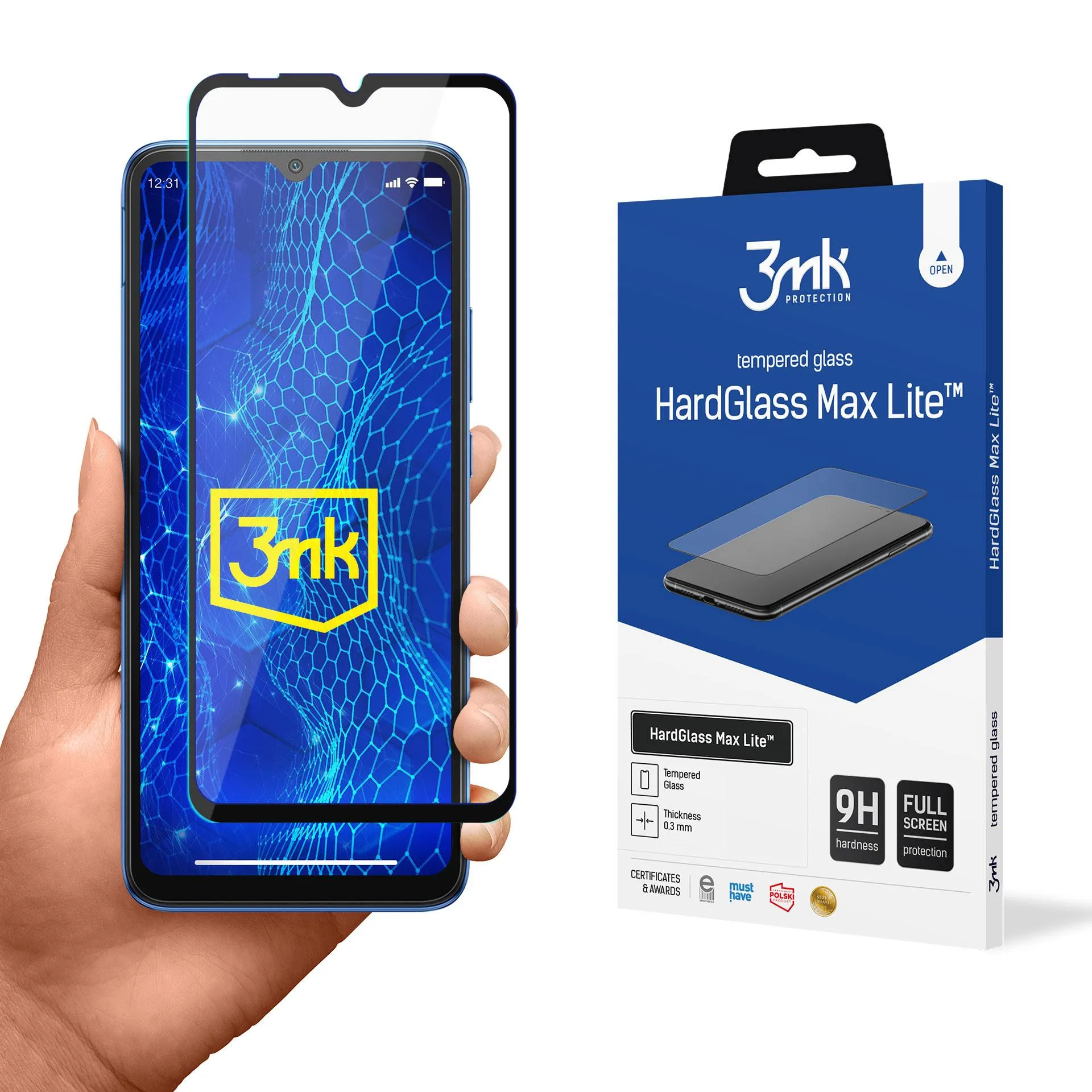 Vidro temperado para Xiaomi Redmi 10C - 3mk HardGlass Max Lite