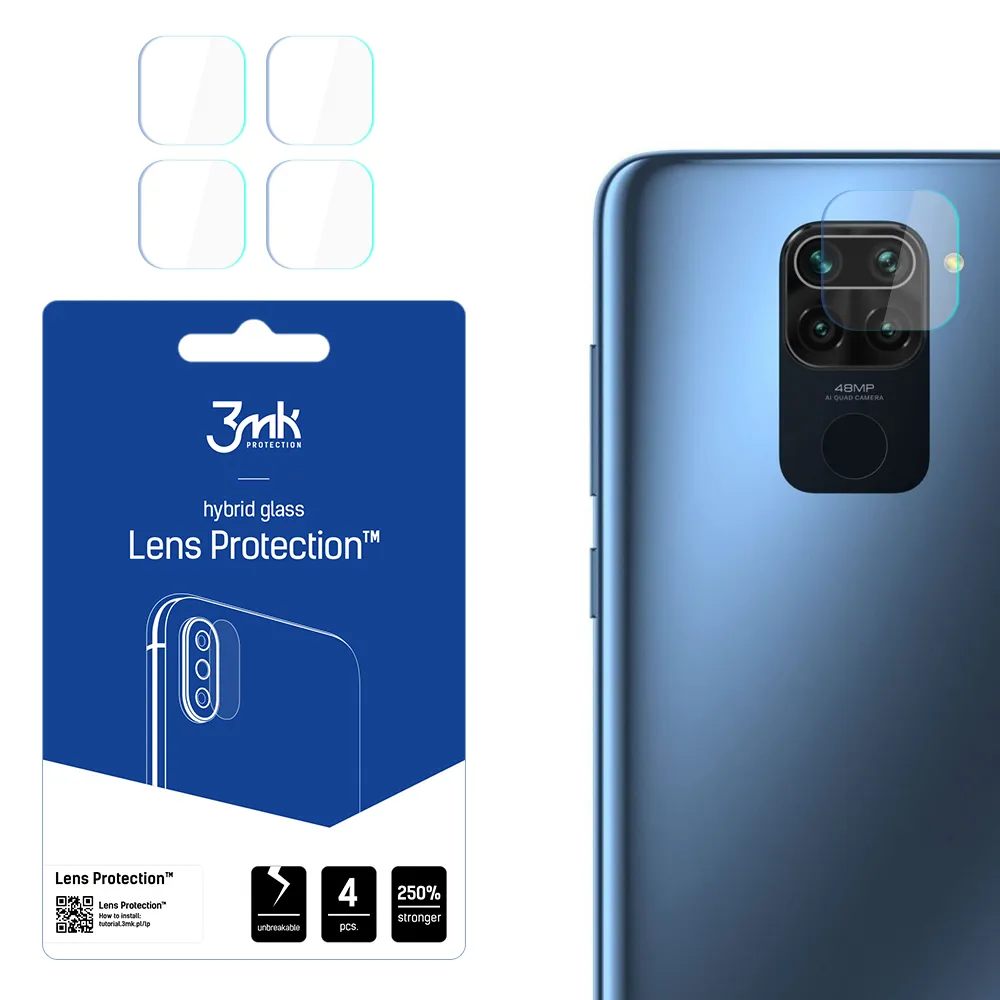 Proteç?o para lentes de câmara Xiaomi Redmi Note 9 4G - 3mk Lens Protection