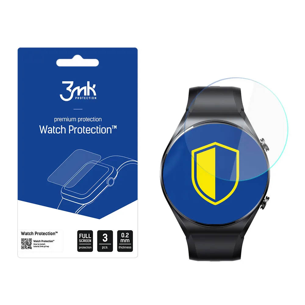 Vidro de proteç?o para ecr? do smartwatch Xiaomi Watch S1 - proteç?o Watch 3mk