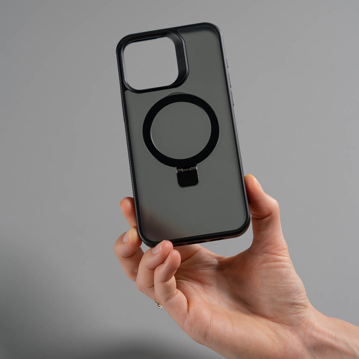 Etui na Apple iPhone 15 Pro - 3mk Smoke Case Mag&Stand